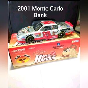 Kevin Harvick 1/24 scale Clear Window BANK DIECAST by ACTION NEW Never Displayed